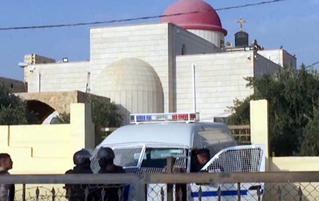 اردن چرچ کے اندر فائرنگ